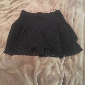 Free people black strapless top